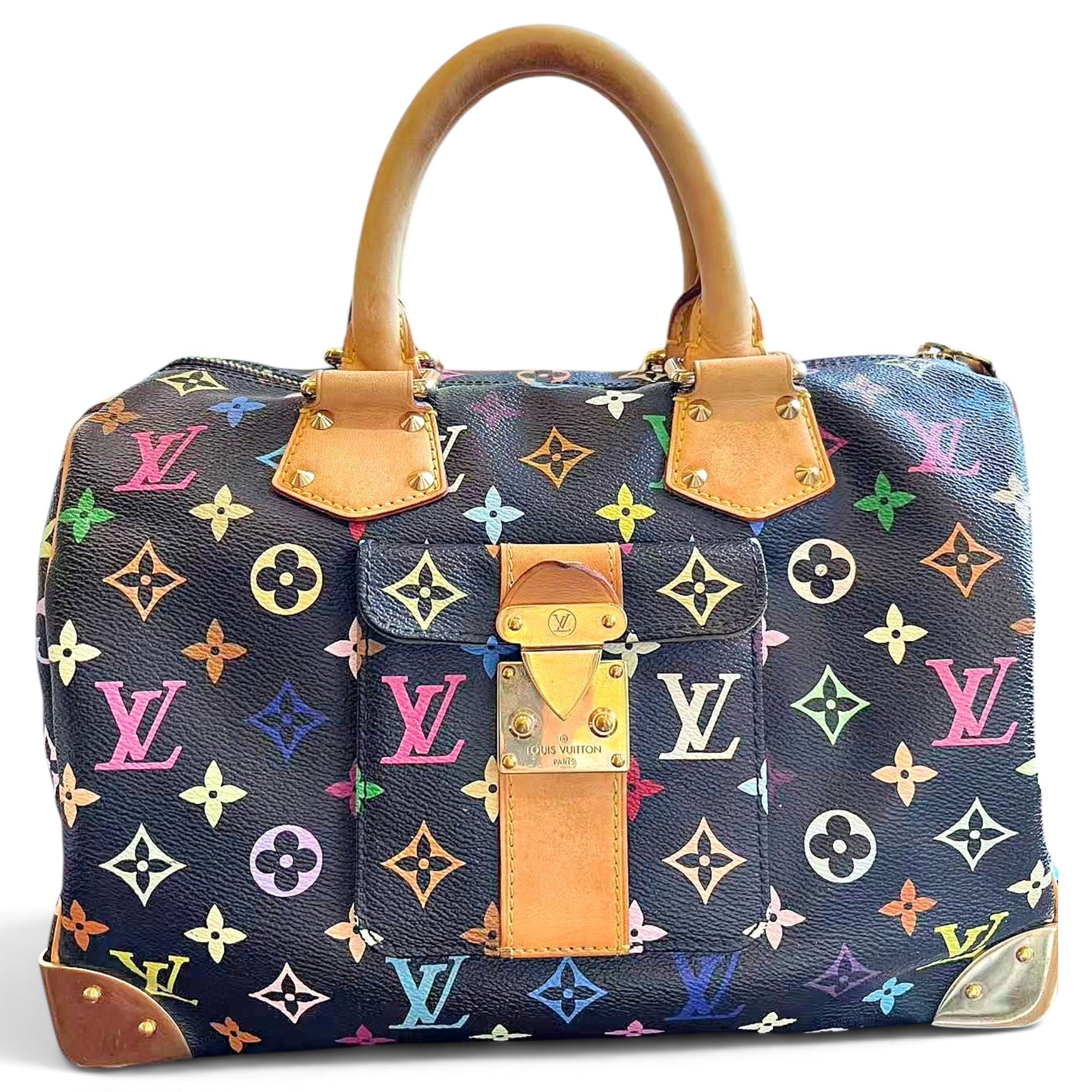Speedy leather bowling bag