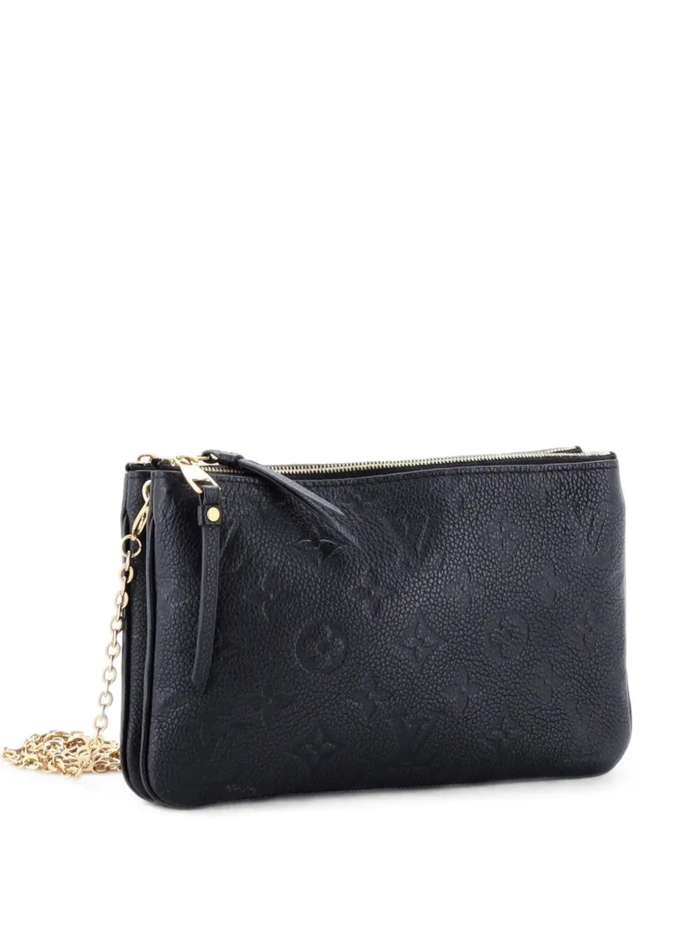 Double Zip Pochette Monogram Empreinte Leather clutch bag