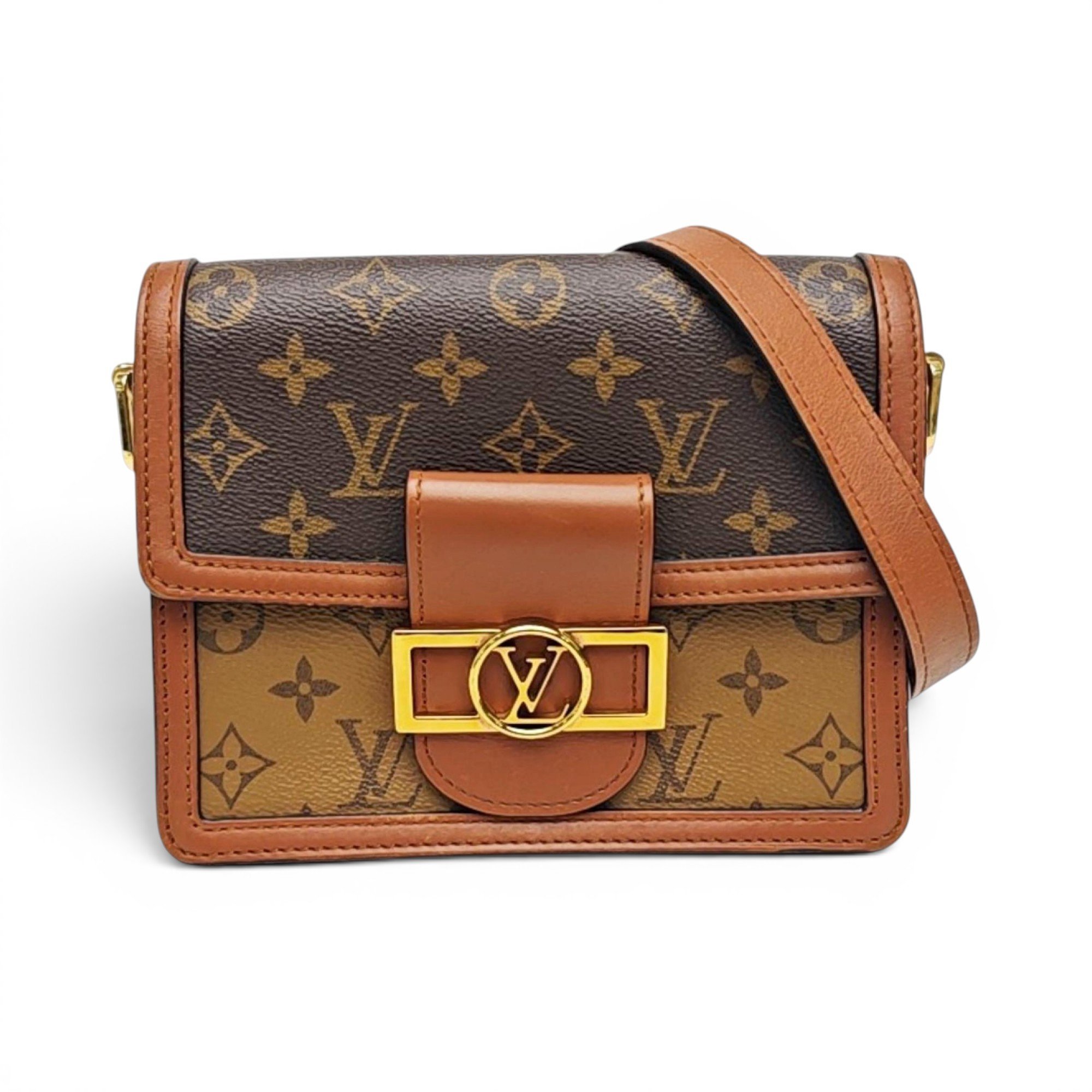 Dauphine leather handbag