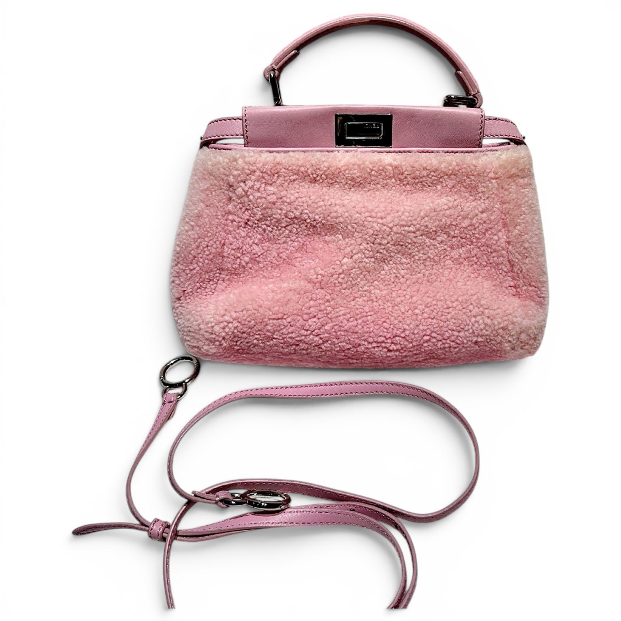 Peekaboo leather handbag