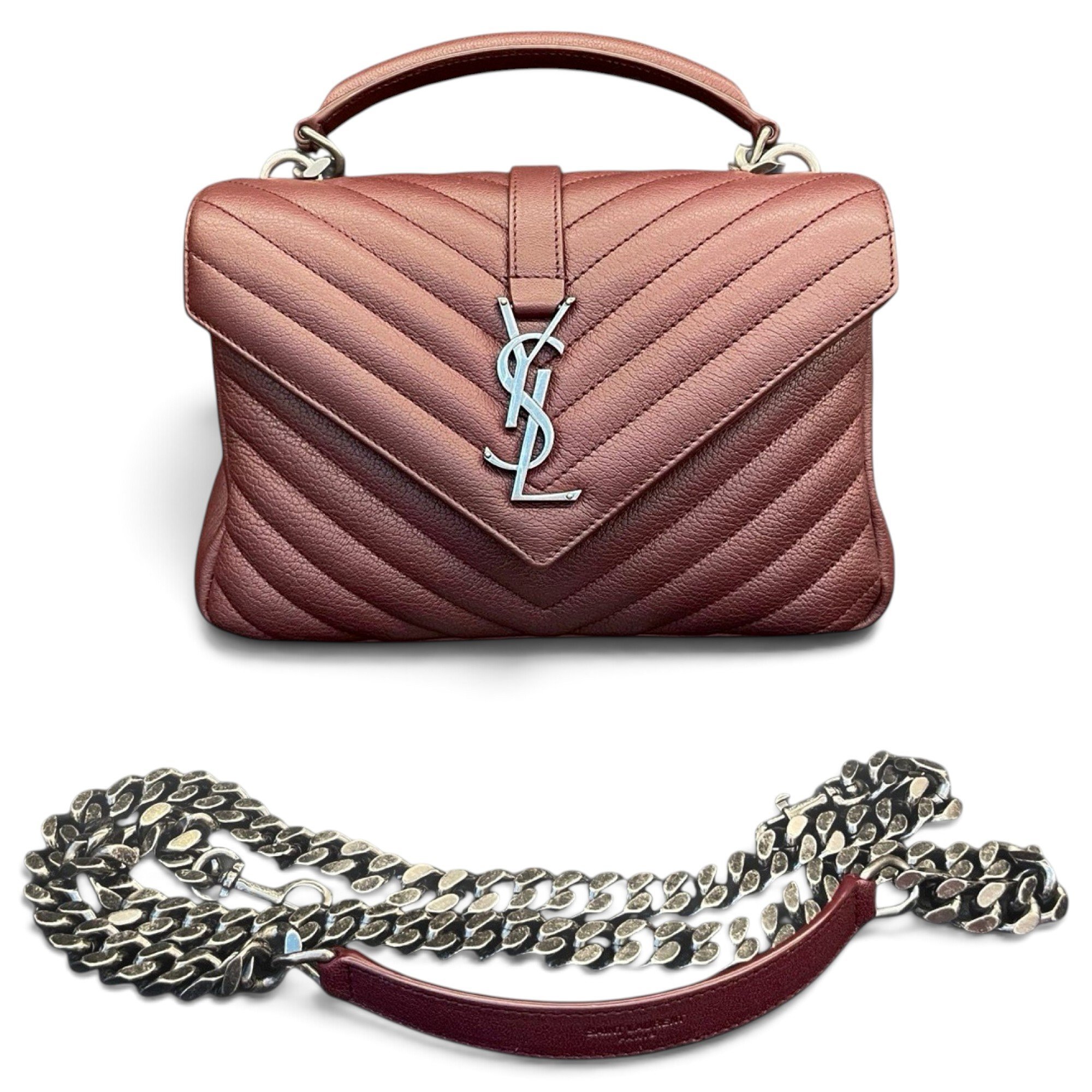 Collége monogramme leather handbag