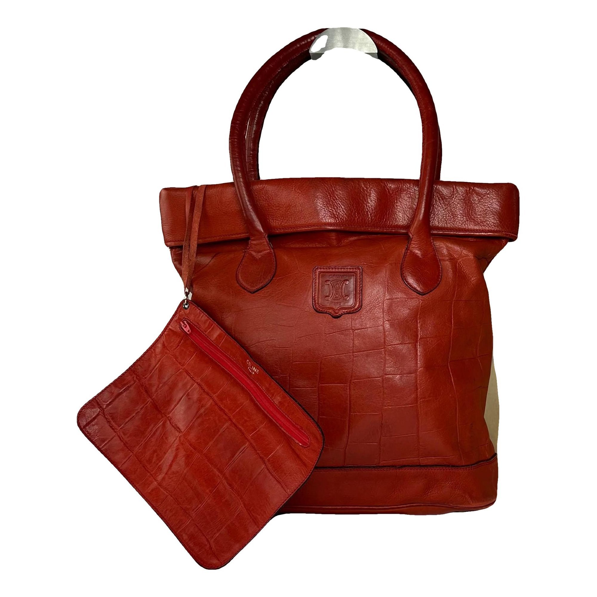 Triomphe leather handbag