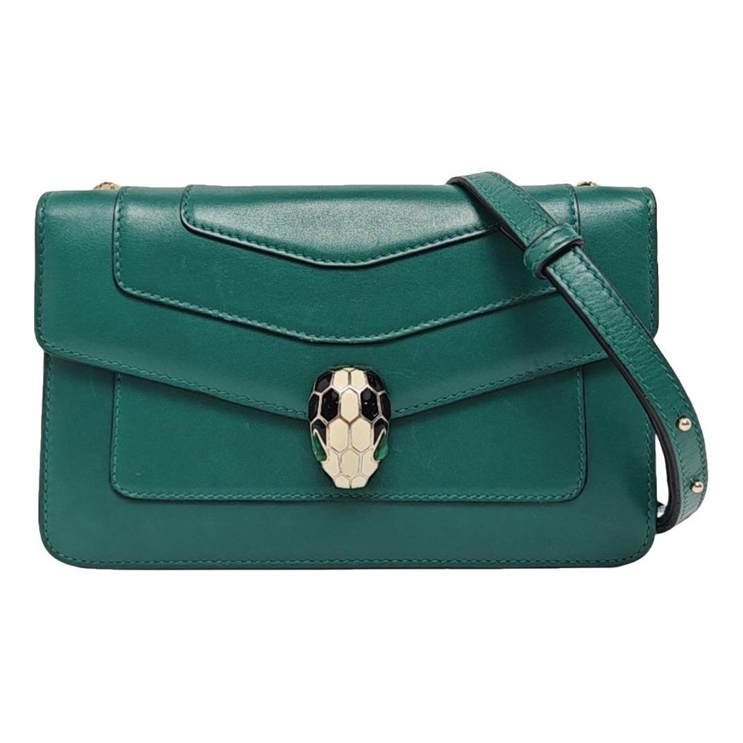 Serpenti leather handbag