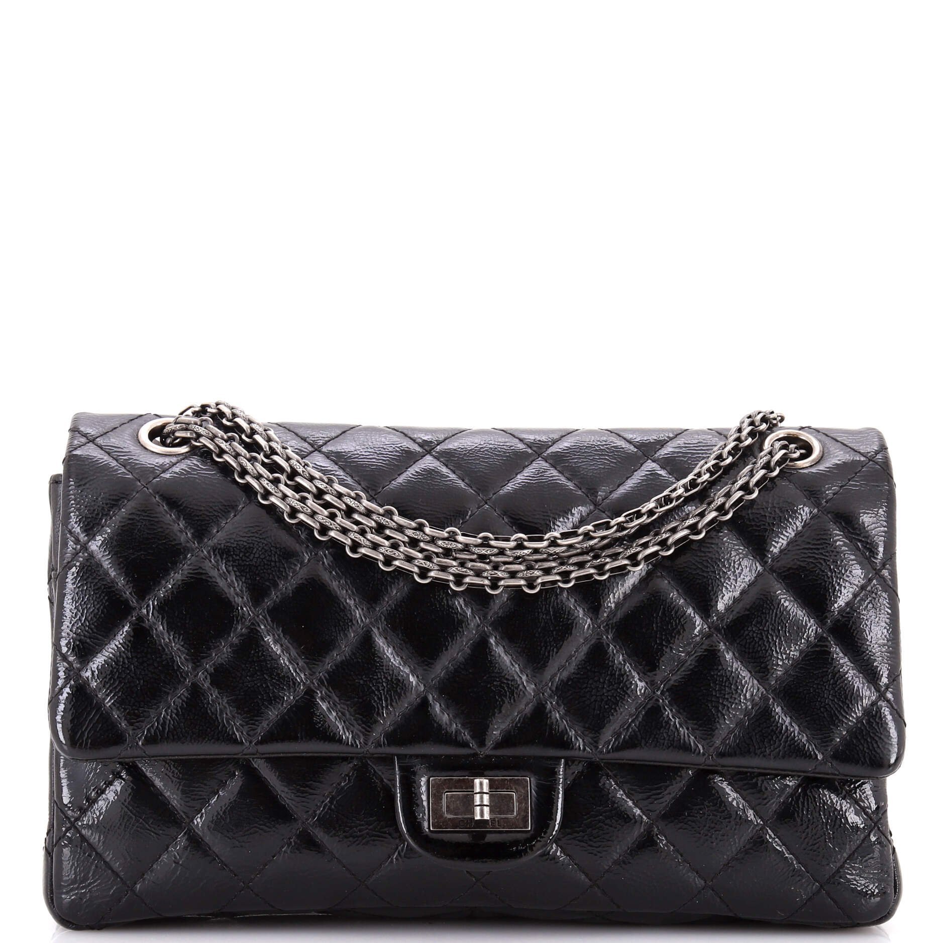 2.55 patent leather handbag