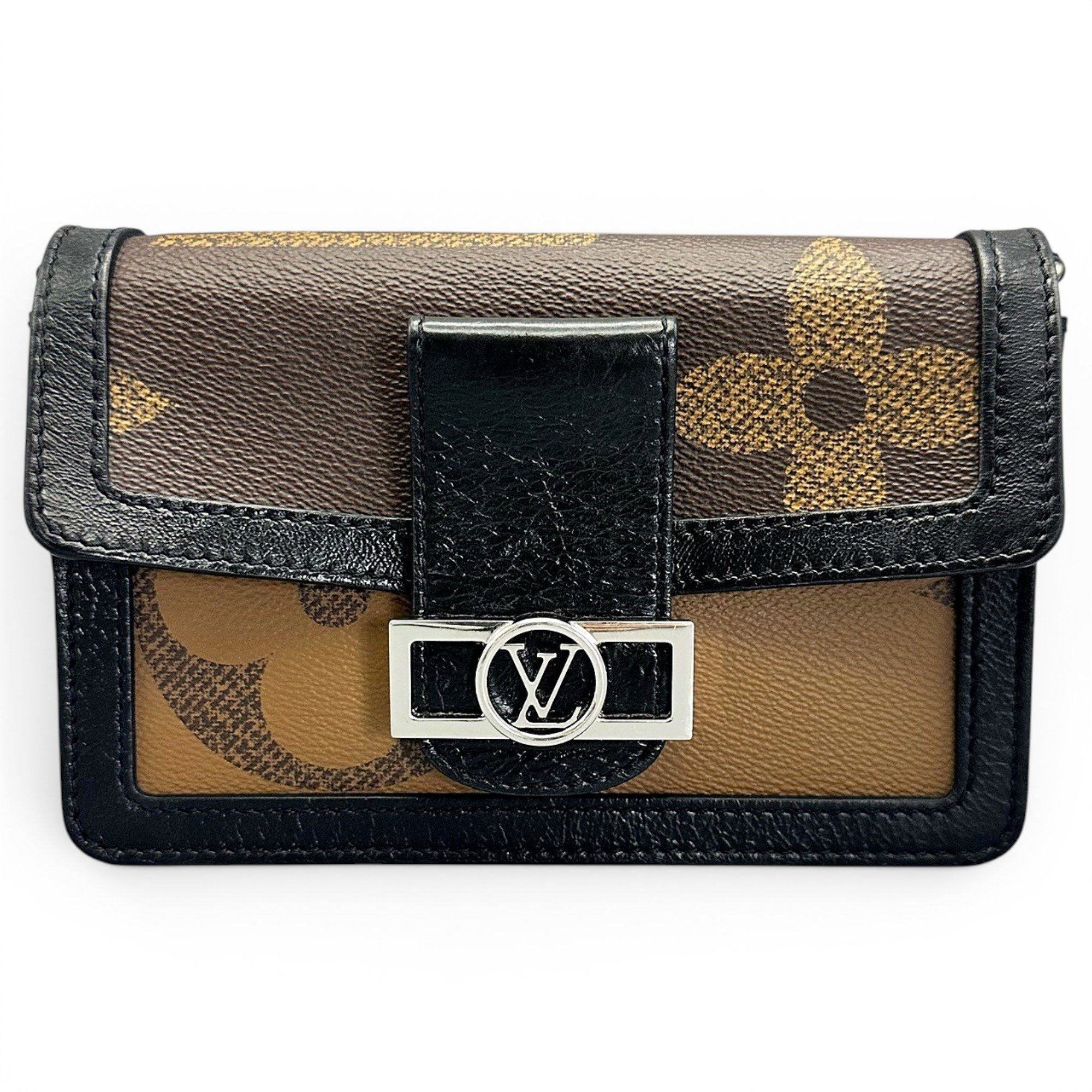 Dauphine leather crossbody bag