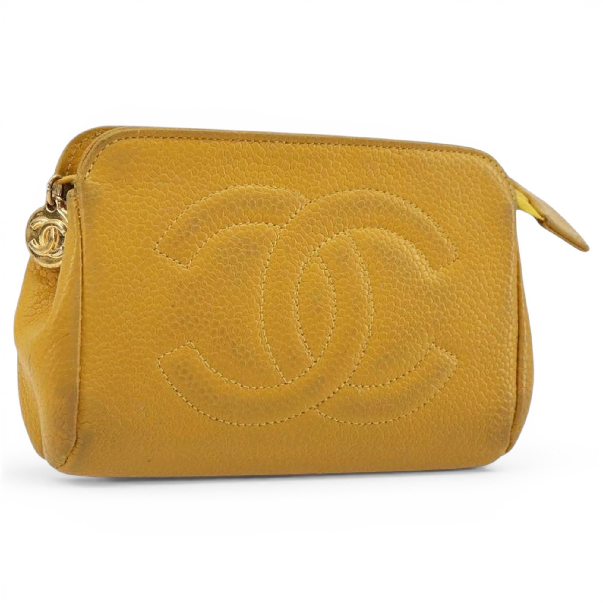 Leather clutch bag
