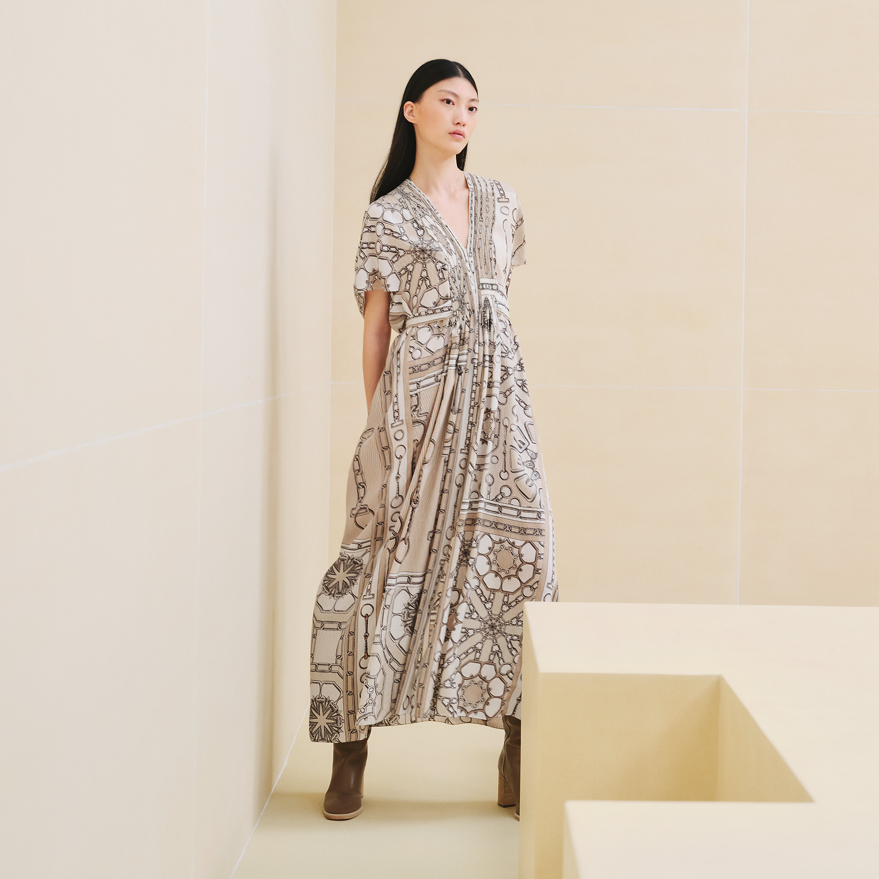 "Effet Kaleidoscope" caftan