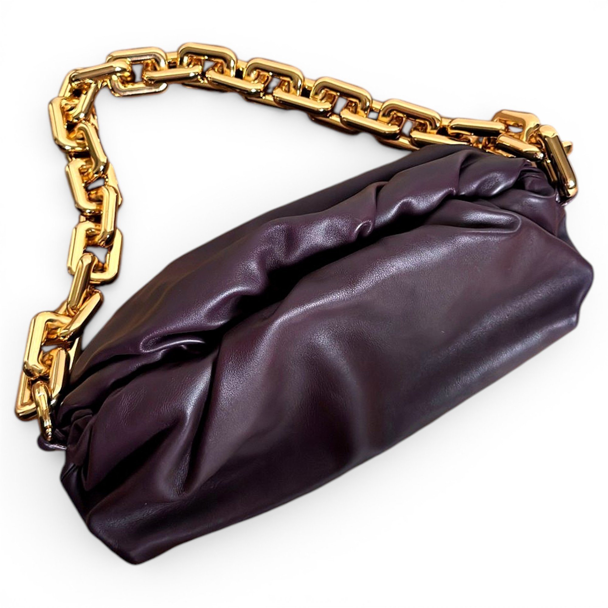 Chain Pouch leather handbag