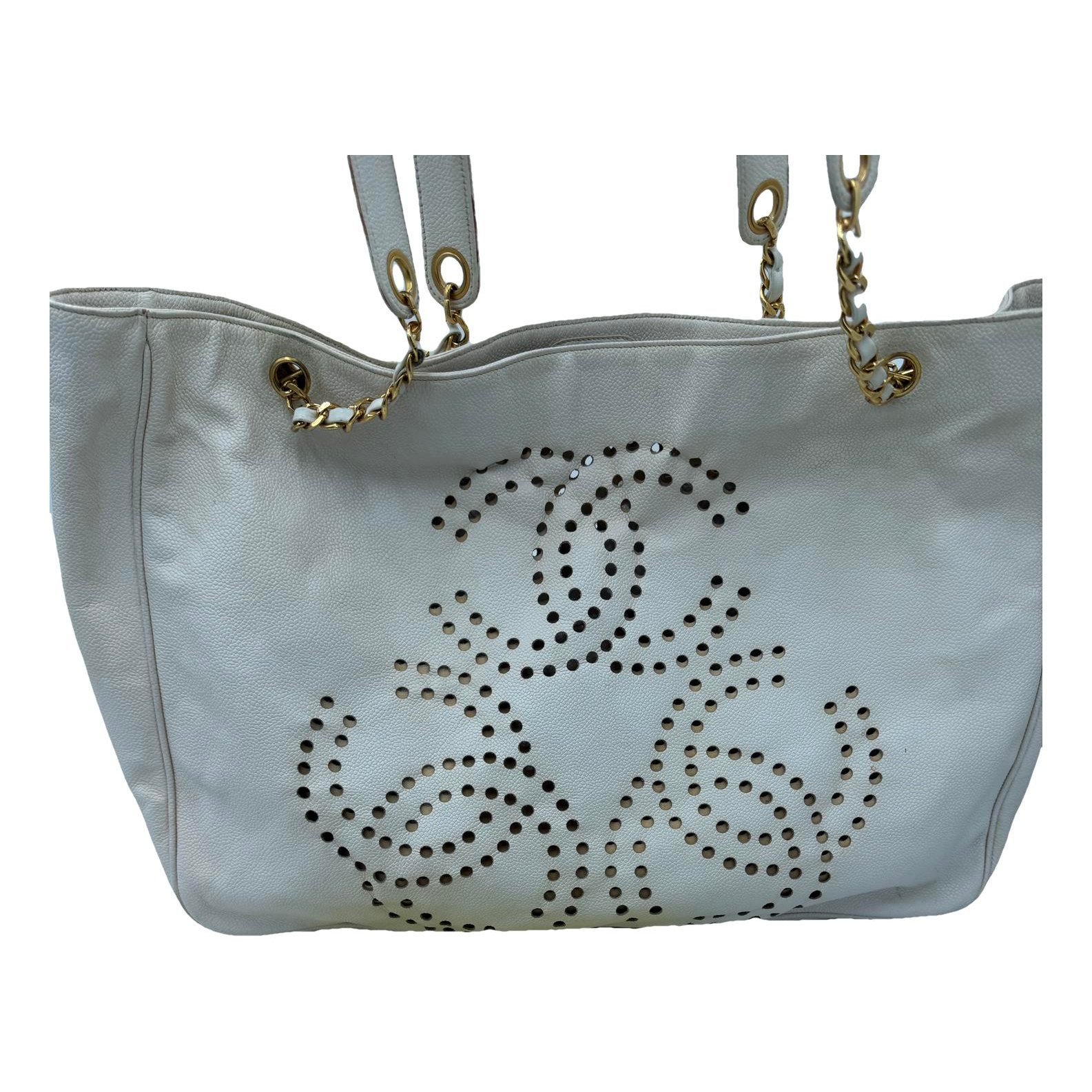 Leather tote