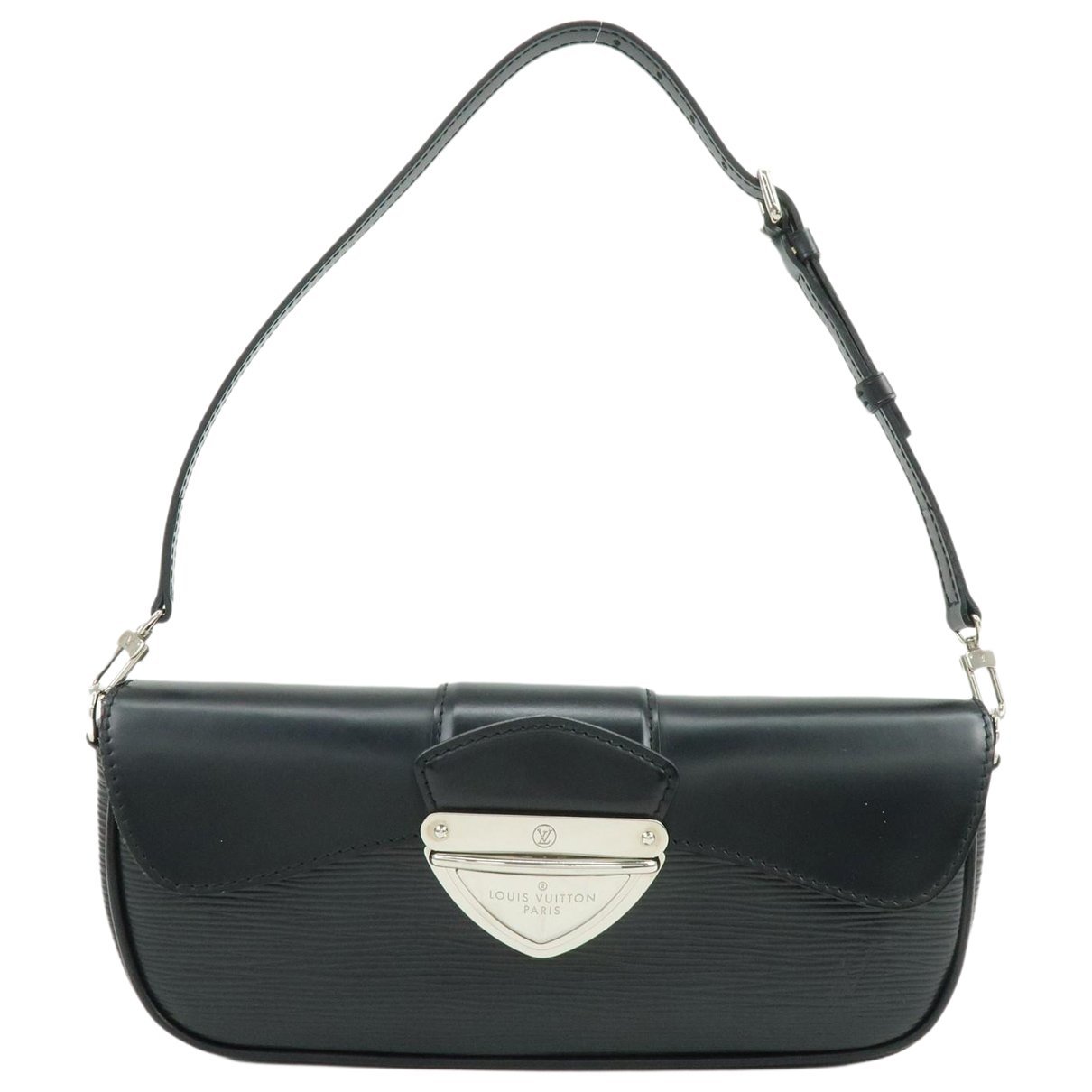 Leather clutch bag