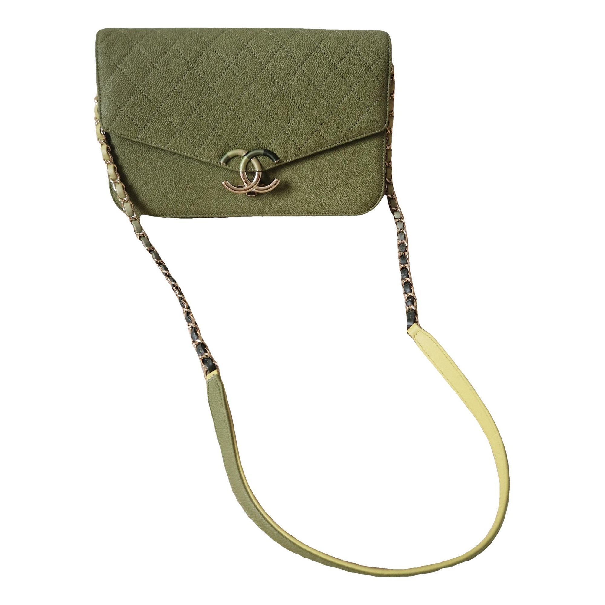 Trendy CC Flap leather crossbody bag
