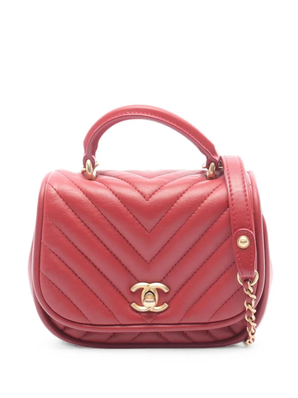 2017-2018 Chevron V-stitch mini bag