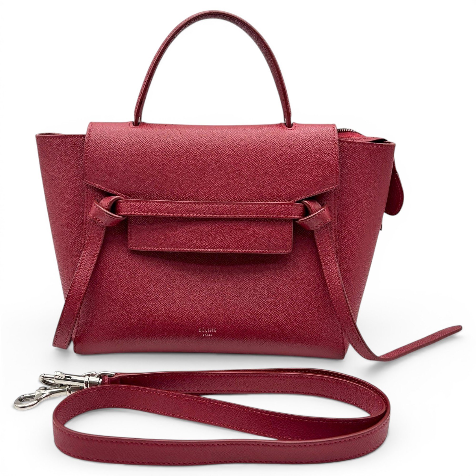 Belt leather handbag