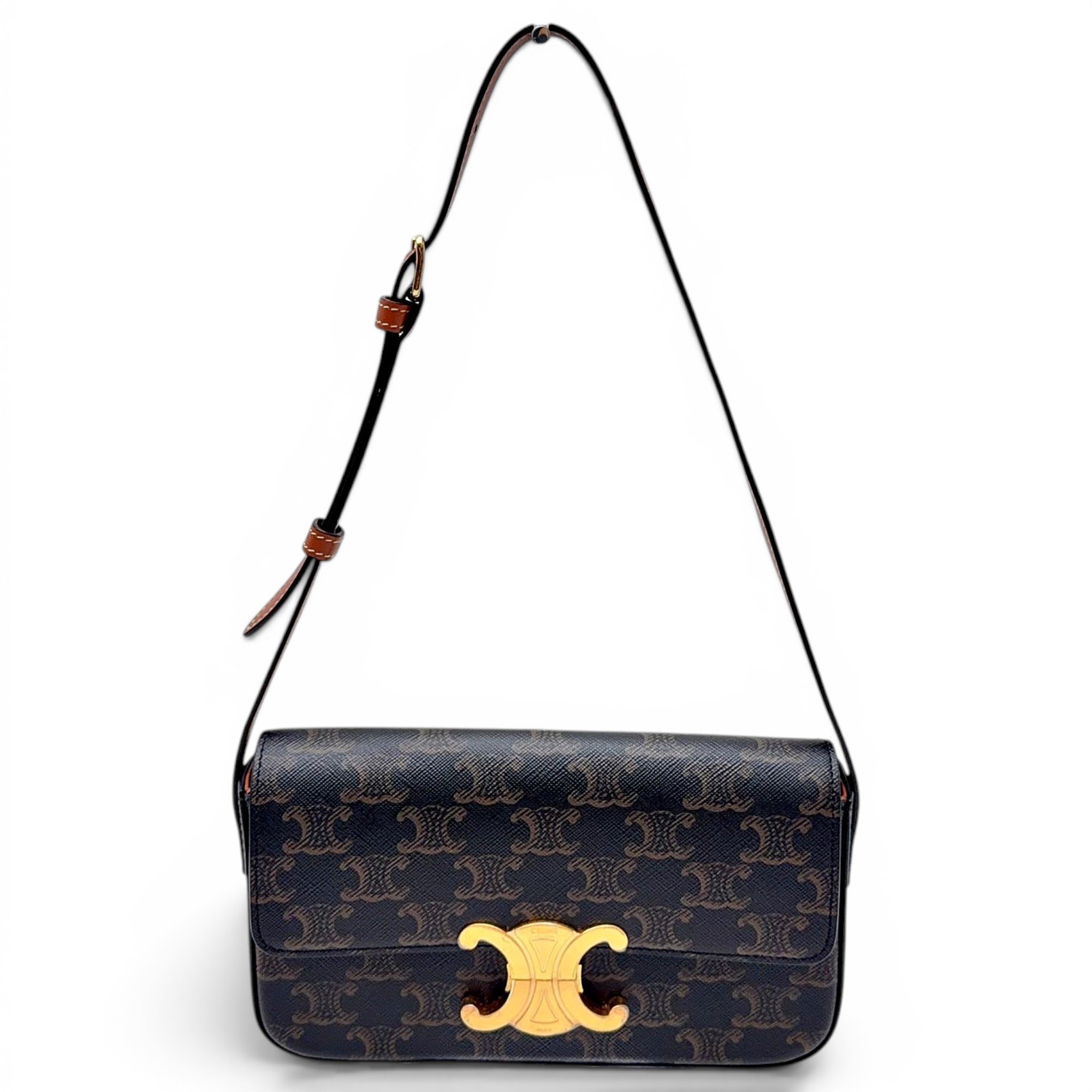 Triomphe Long leather handbag