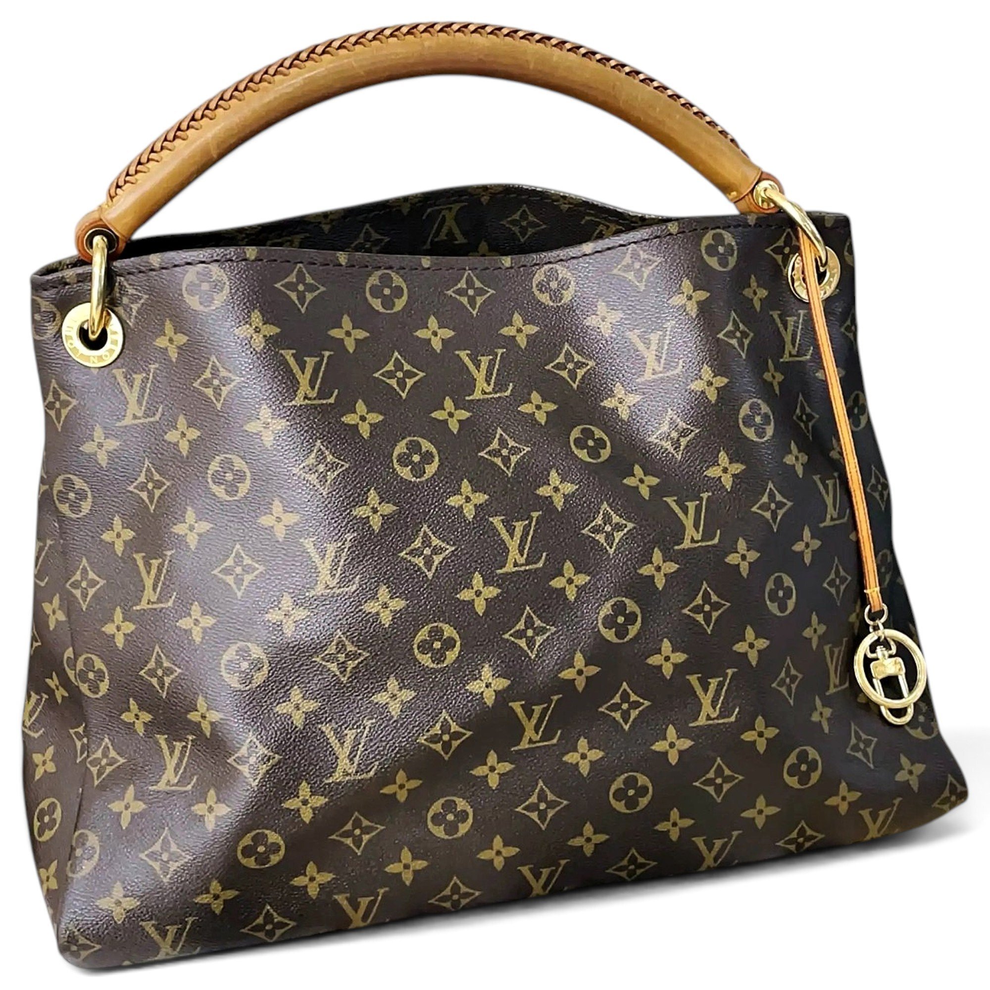 Artsy leather handbag