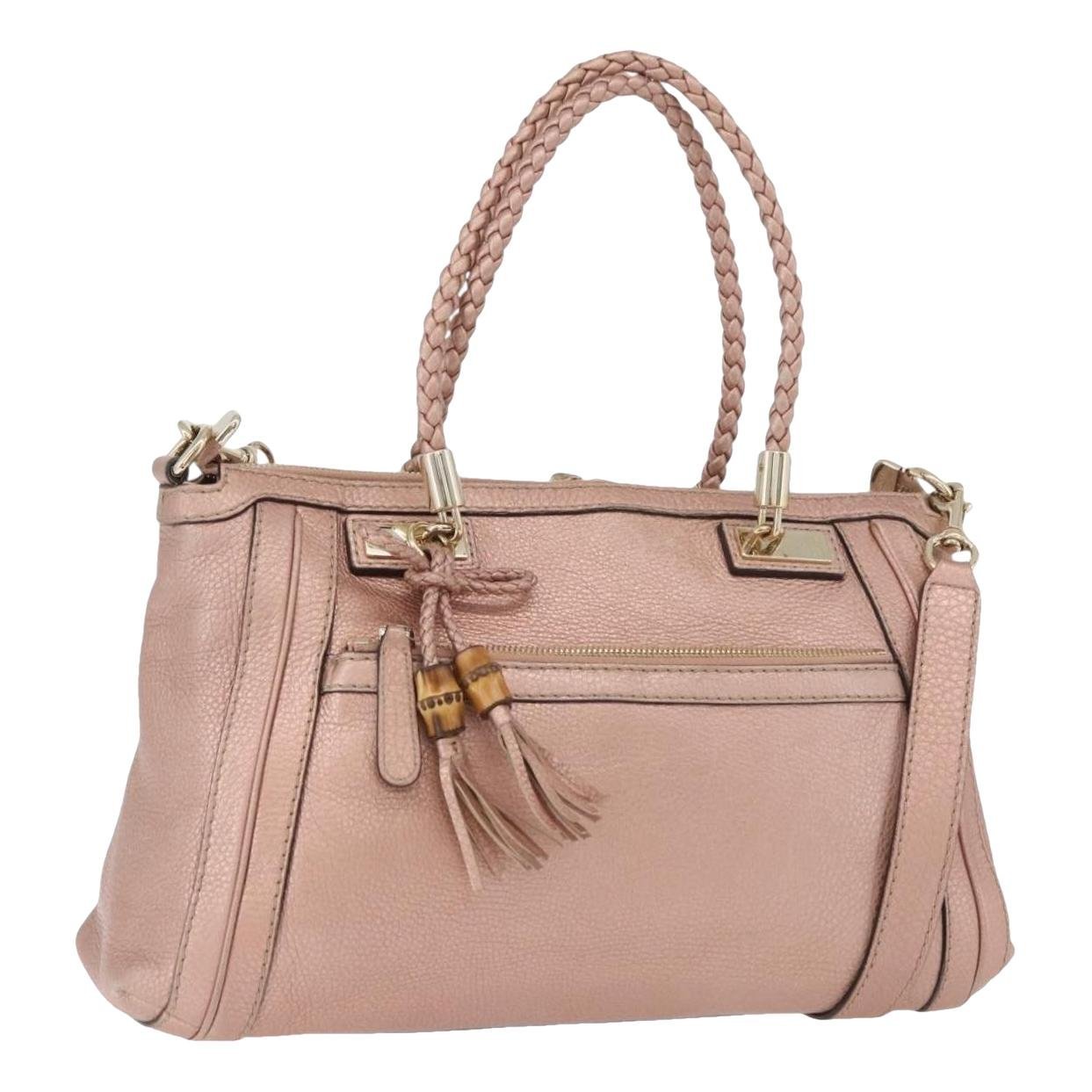 Leather tote