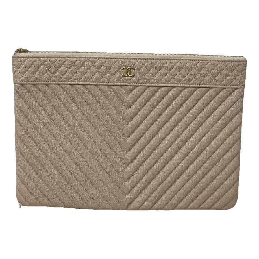 Chanel 2.55 leather clutch bag