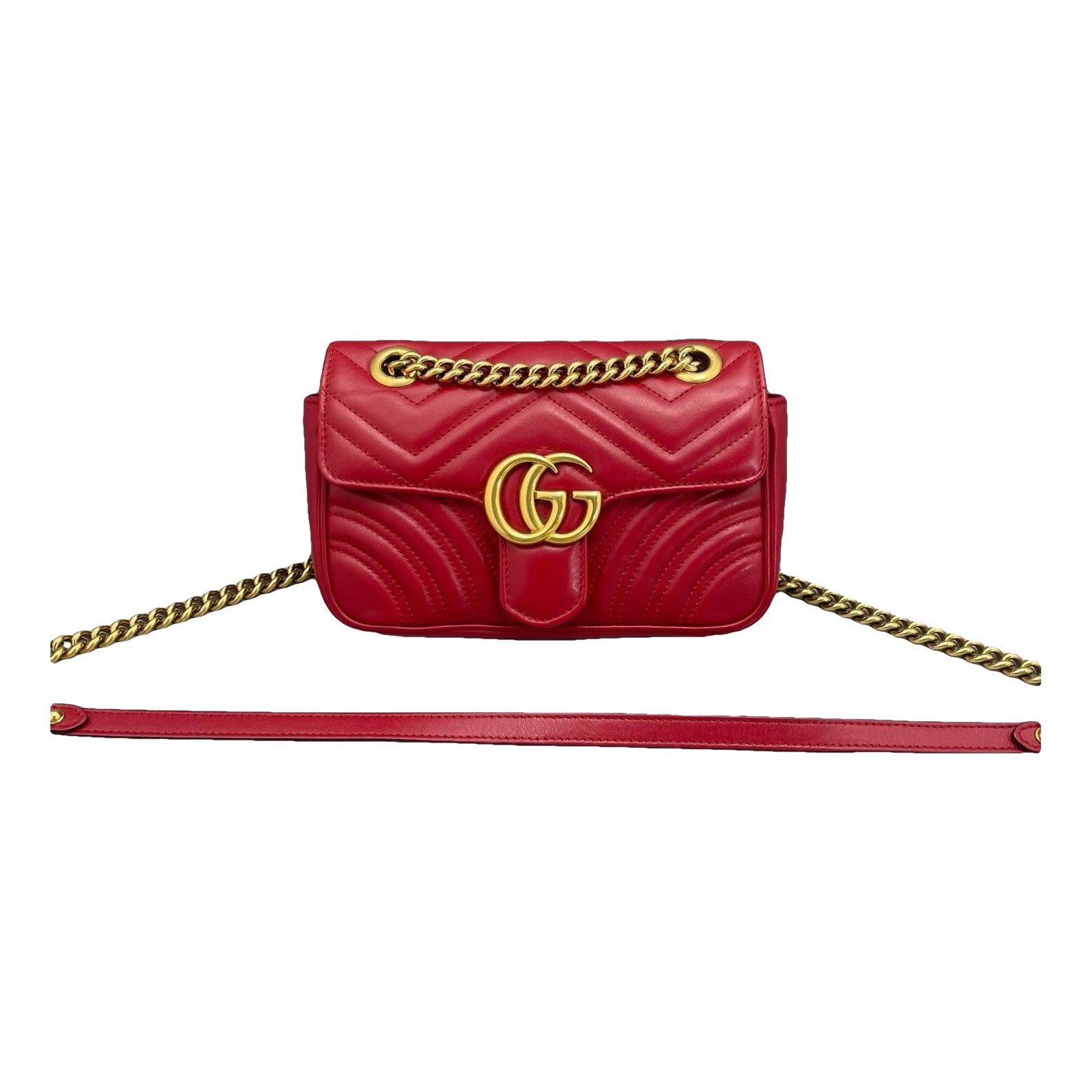 GG Marmont Flap leather handbag