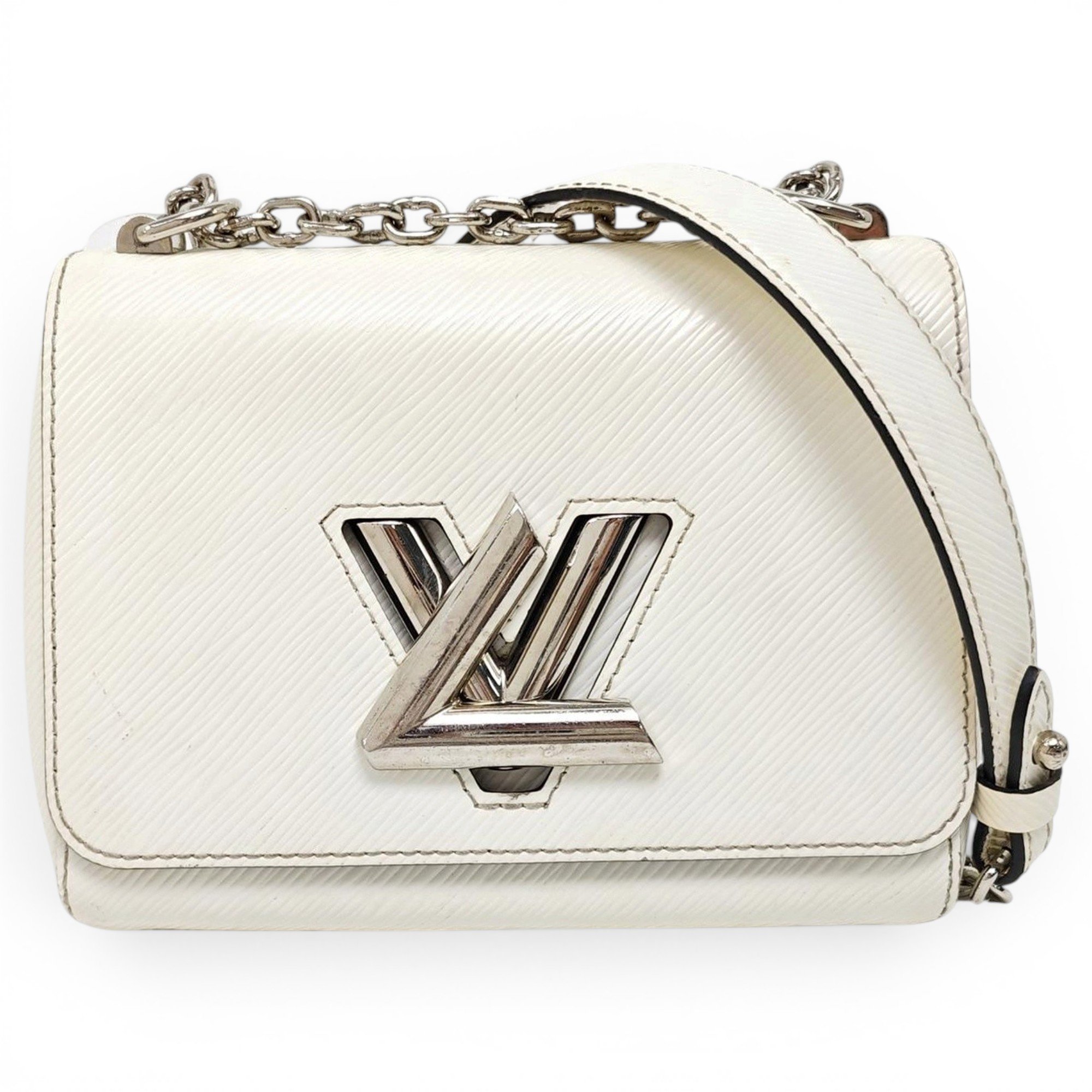Twist leather handbag