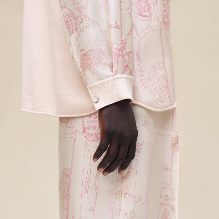 Rose Pétale "Etriers Remix" Overshirt