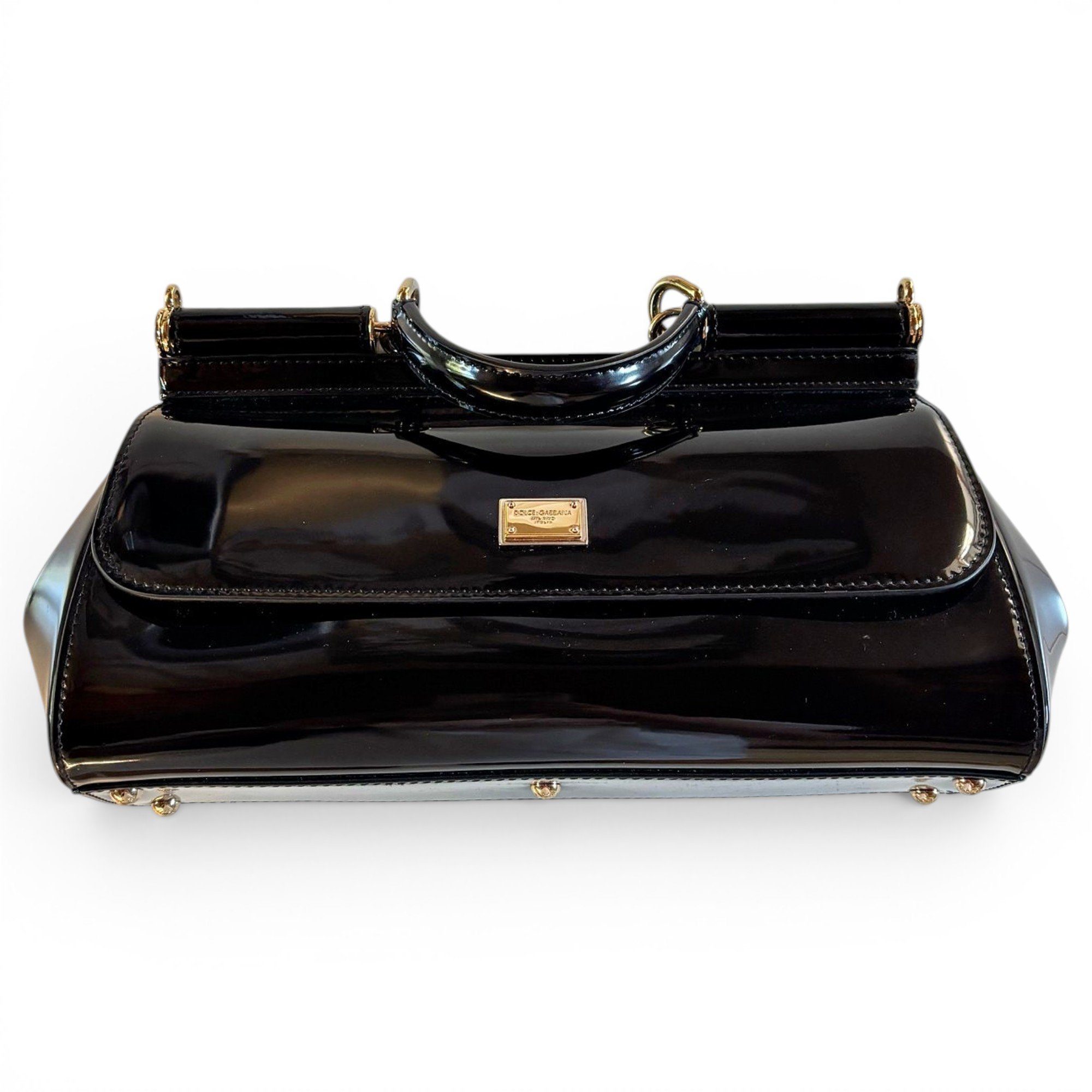 Sicily patent leather crossbody bag