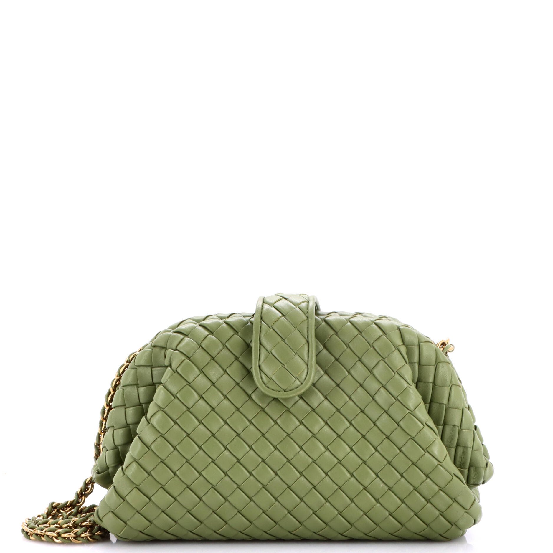 Lauren 1980 Clutch with Chain Intrecciato Nappa Medium
