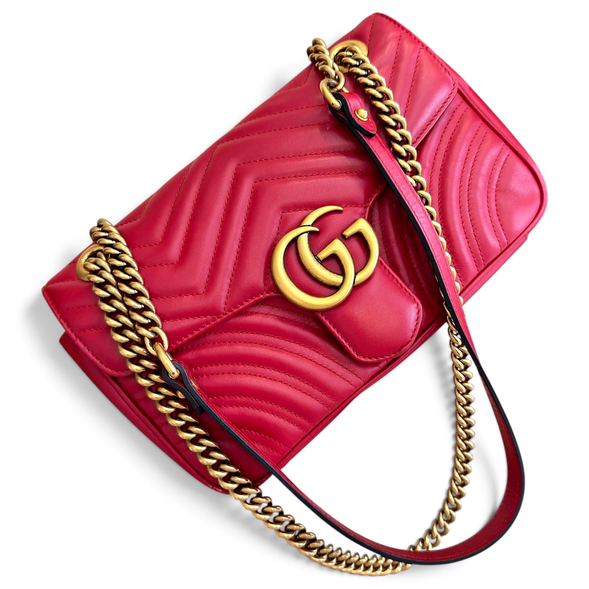 GG Marmont Flap leather crossbody bag
