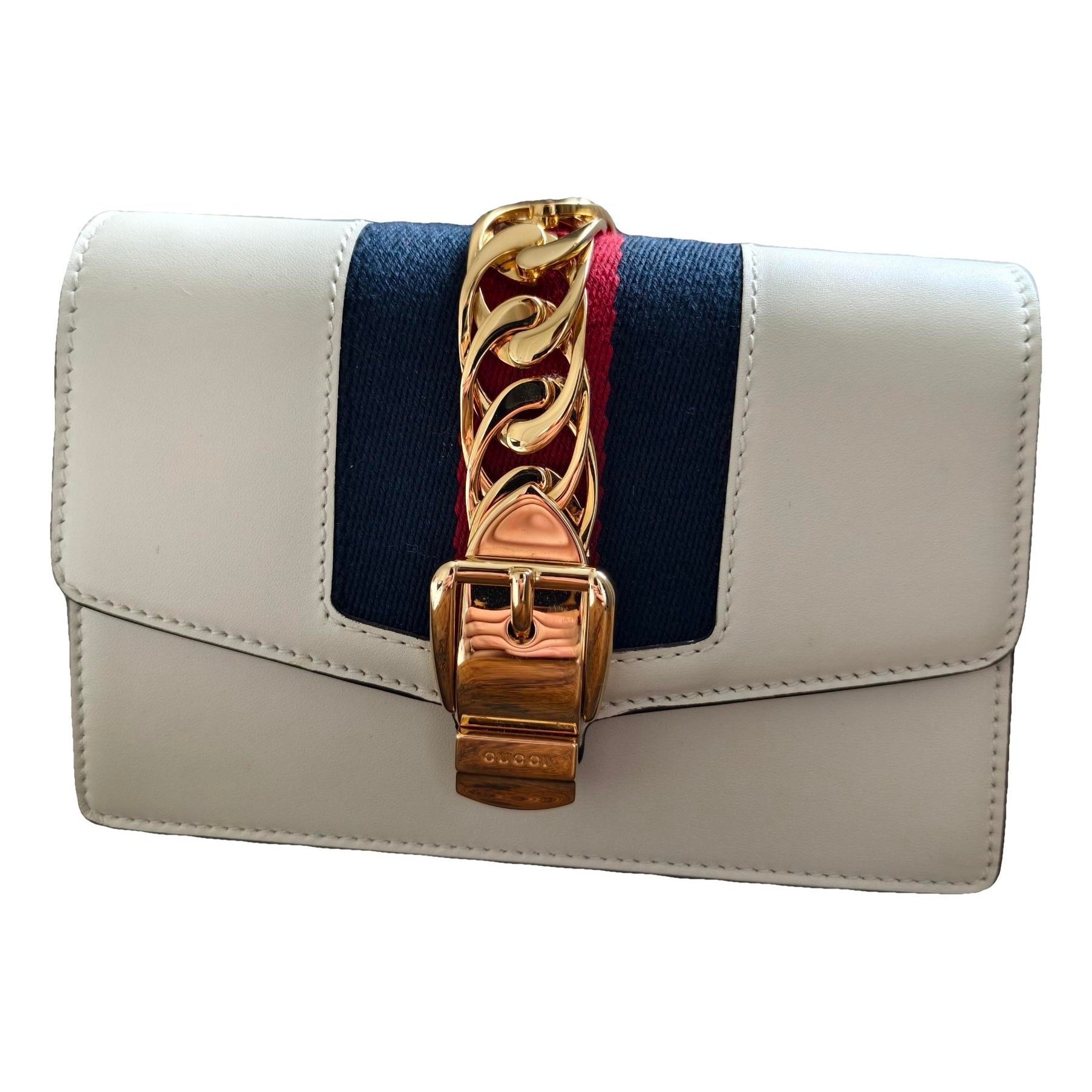 Sylvie leather clutch bag