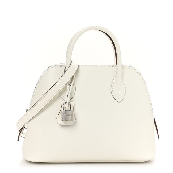 Hermes Evercolor Verso 1923 Bolide 25 White Sesame