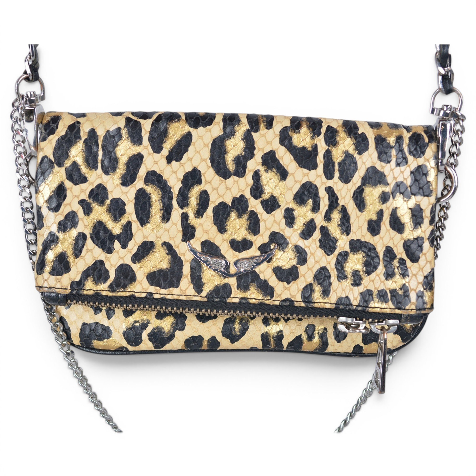 Rock leather crossbody bag