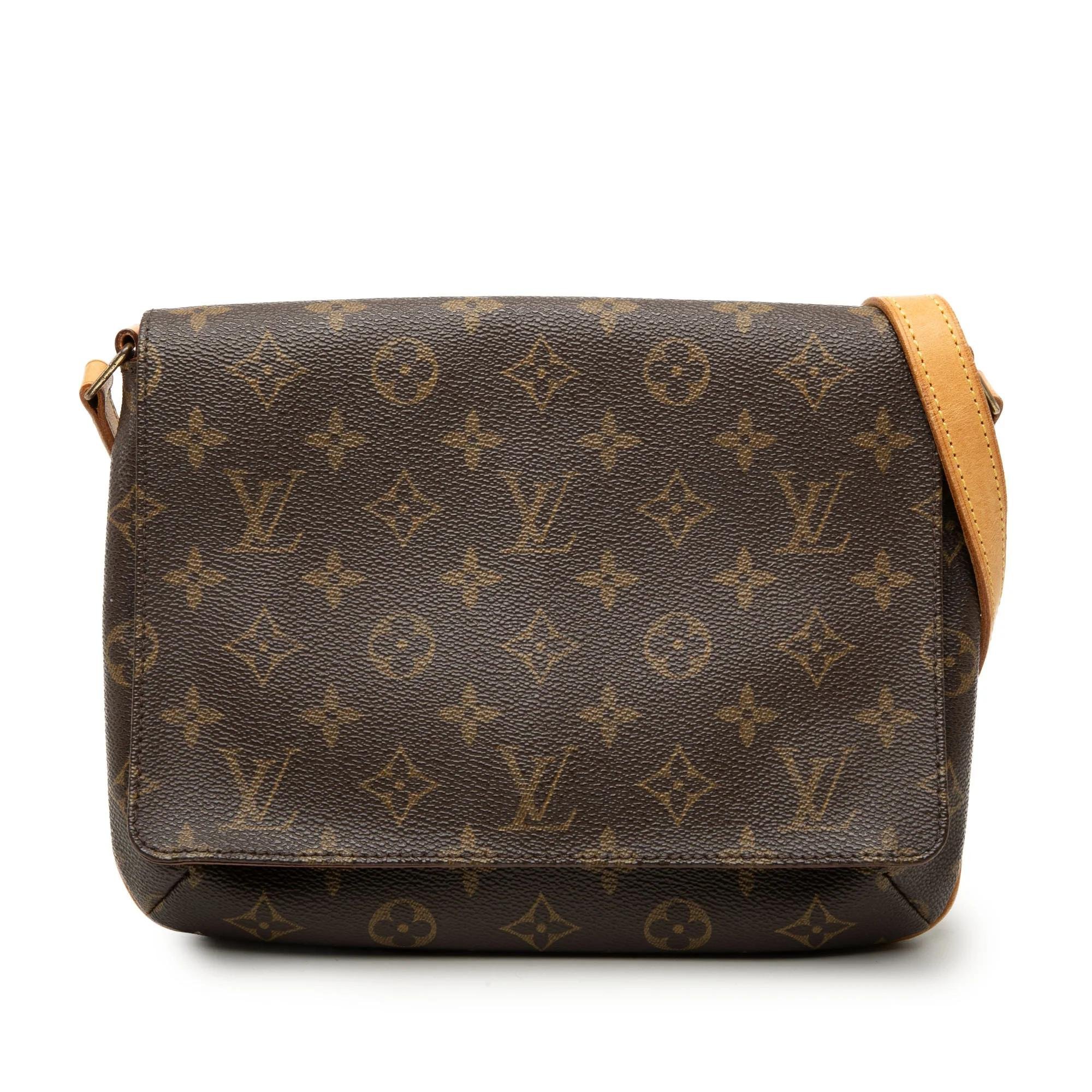 Musette leather handbag