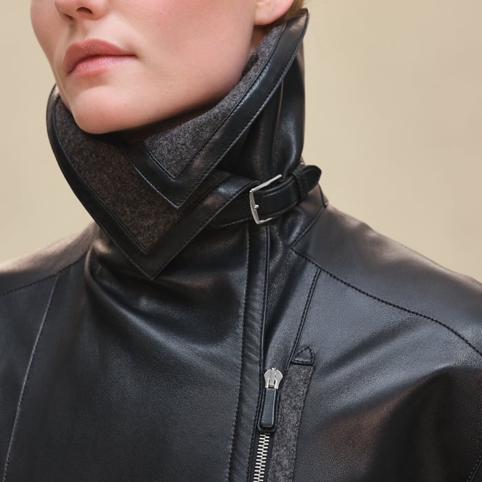 Noir Short Blanket Coat