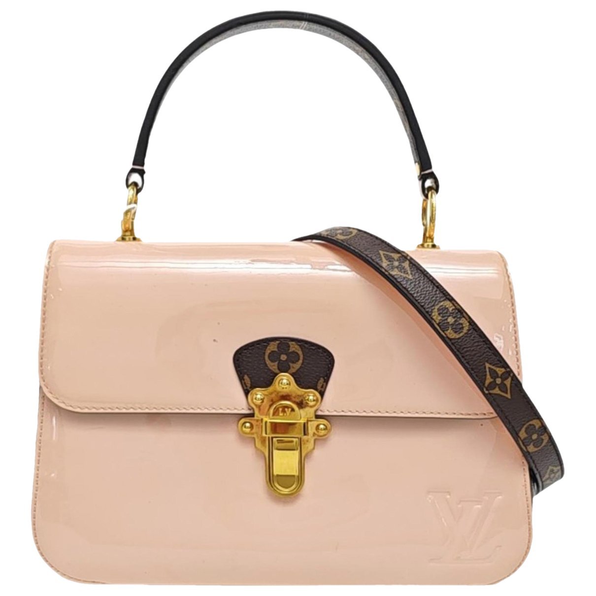Cherrywood patent leather handbag