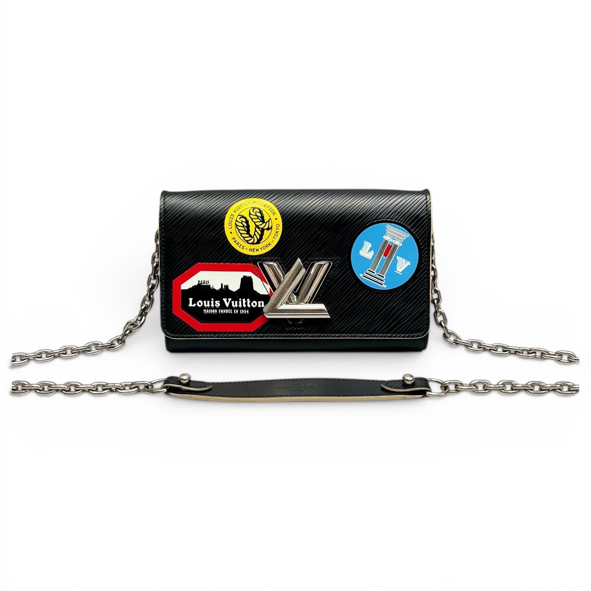 Twist leather handbag