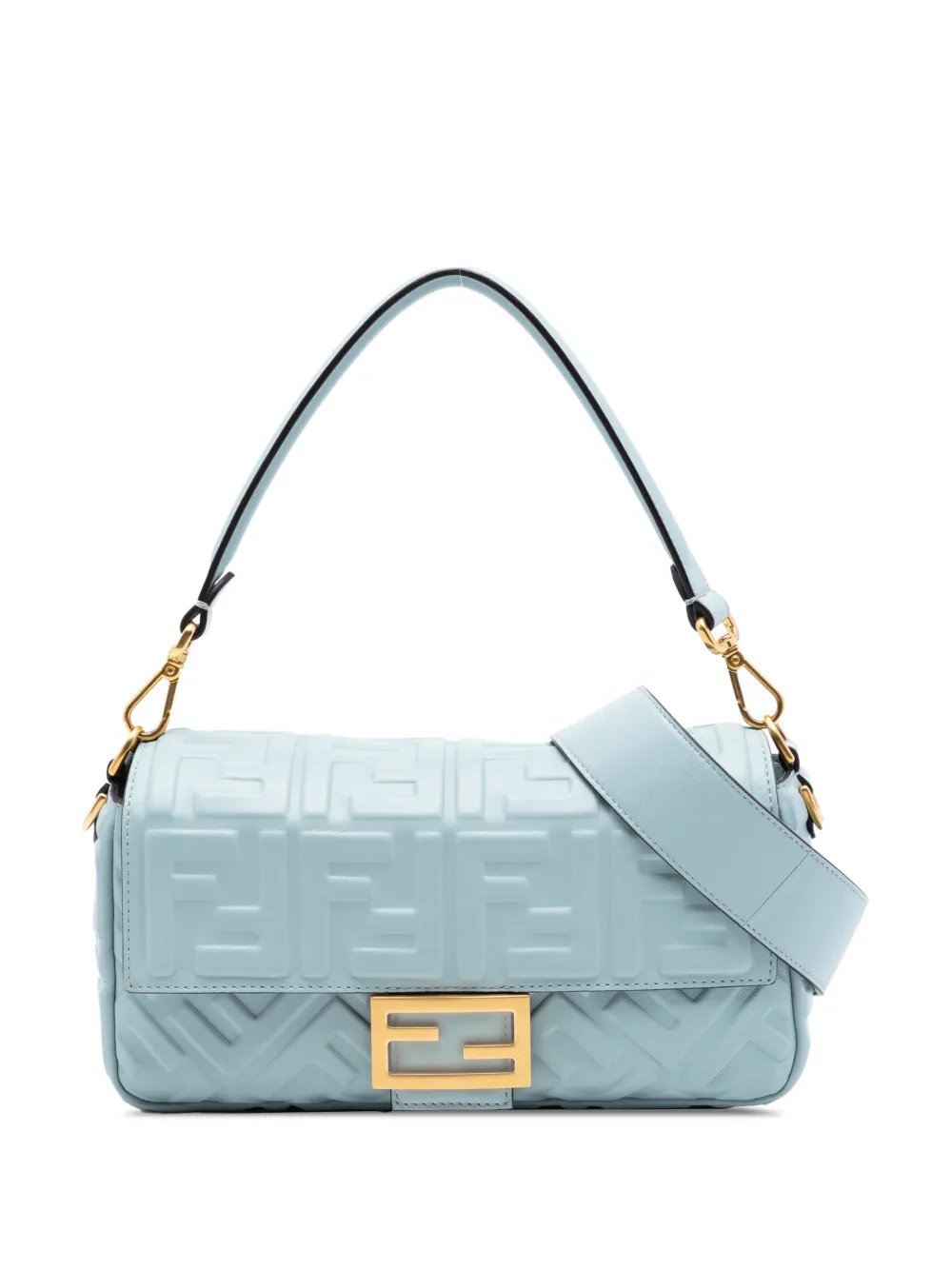 2010-2026 Zucca Embossed Leather Baguette satchel