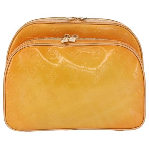 Patent leather backpack