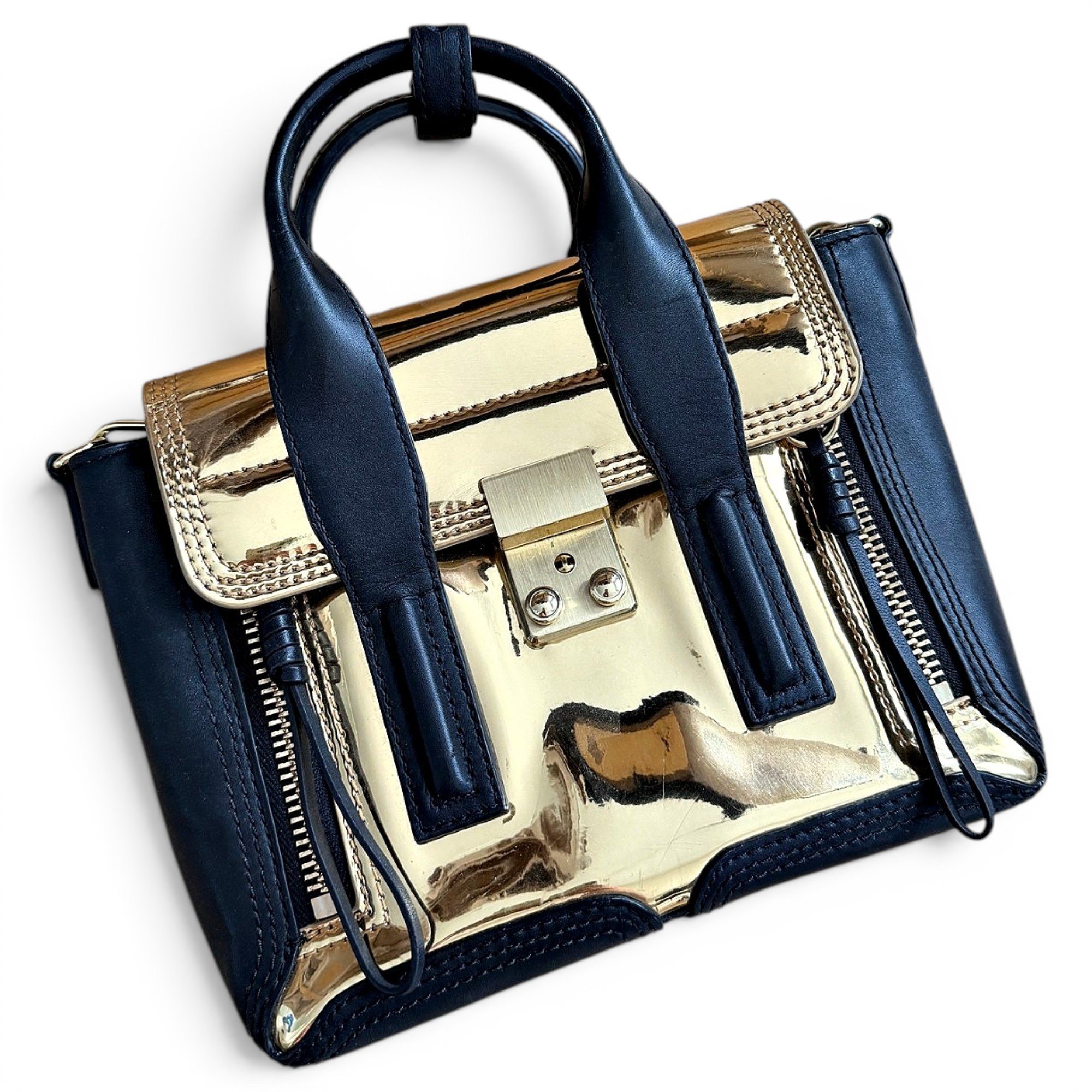 Pashli leather satchel