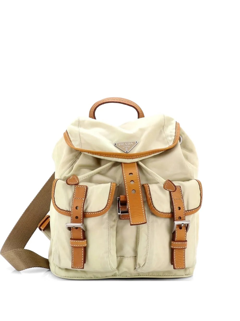 Double Front Pocket Tessuto Small backpack