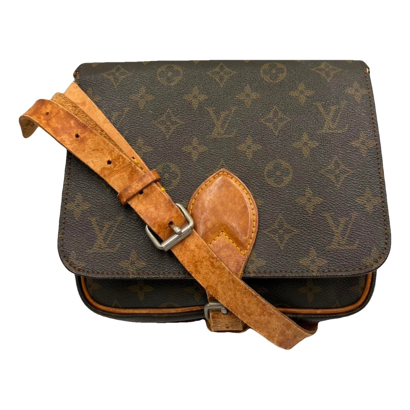 Cartouchière leather crossbody bag