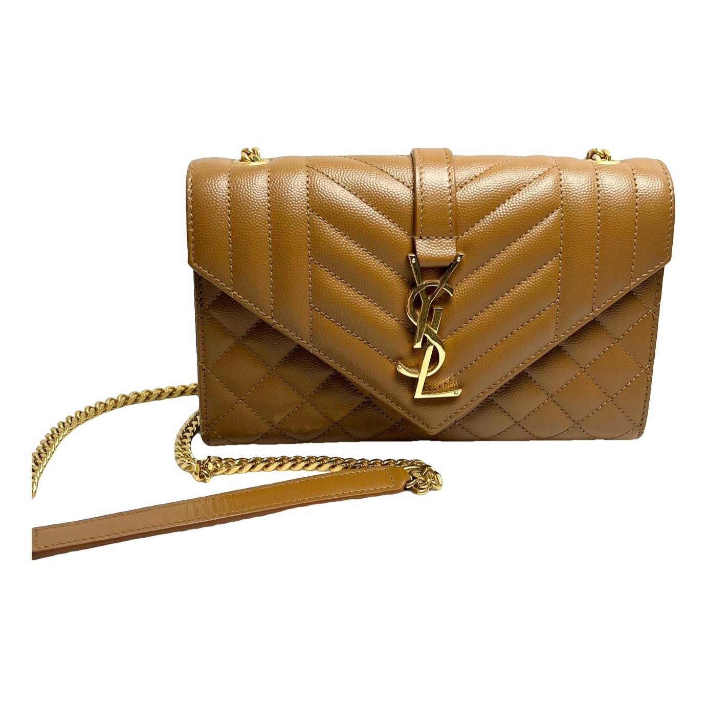 Envelope leather handbag
