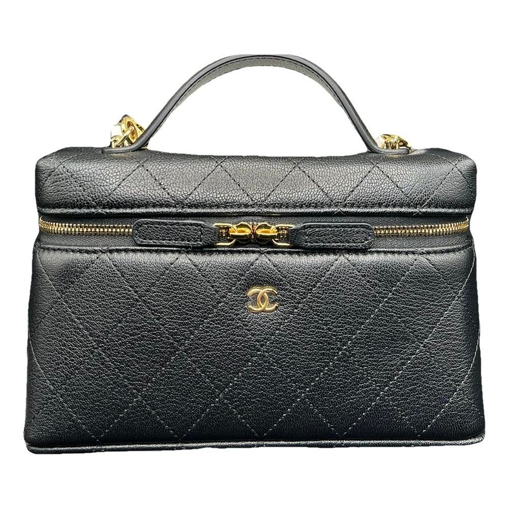Vanity leather handbag