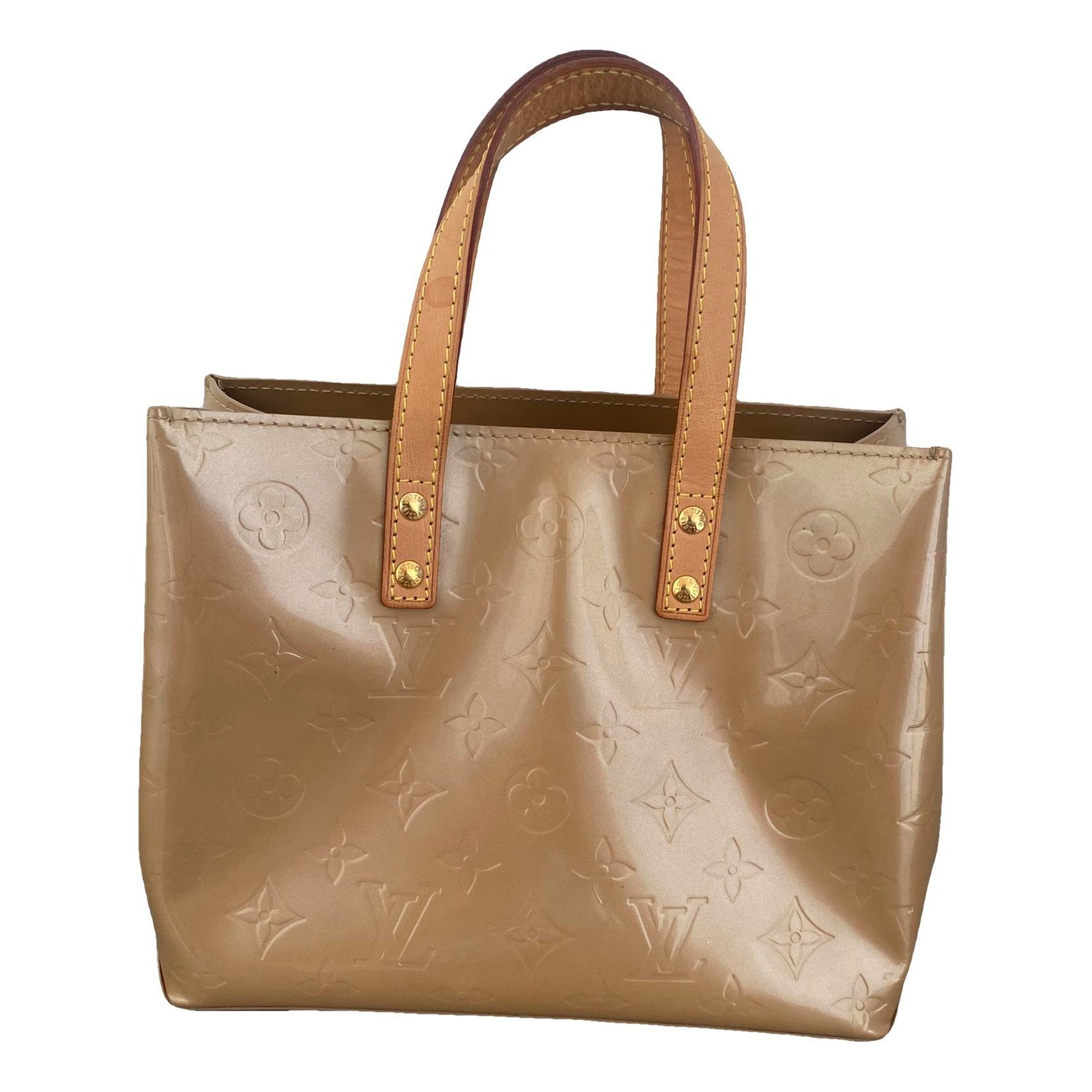 Reade patent leather handbag