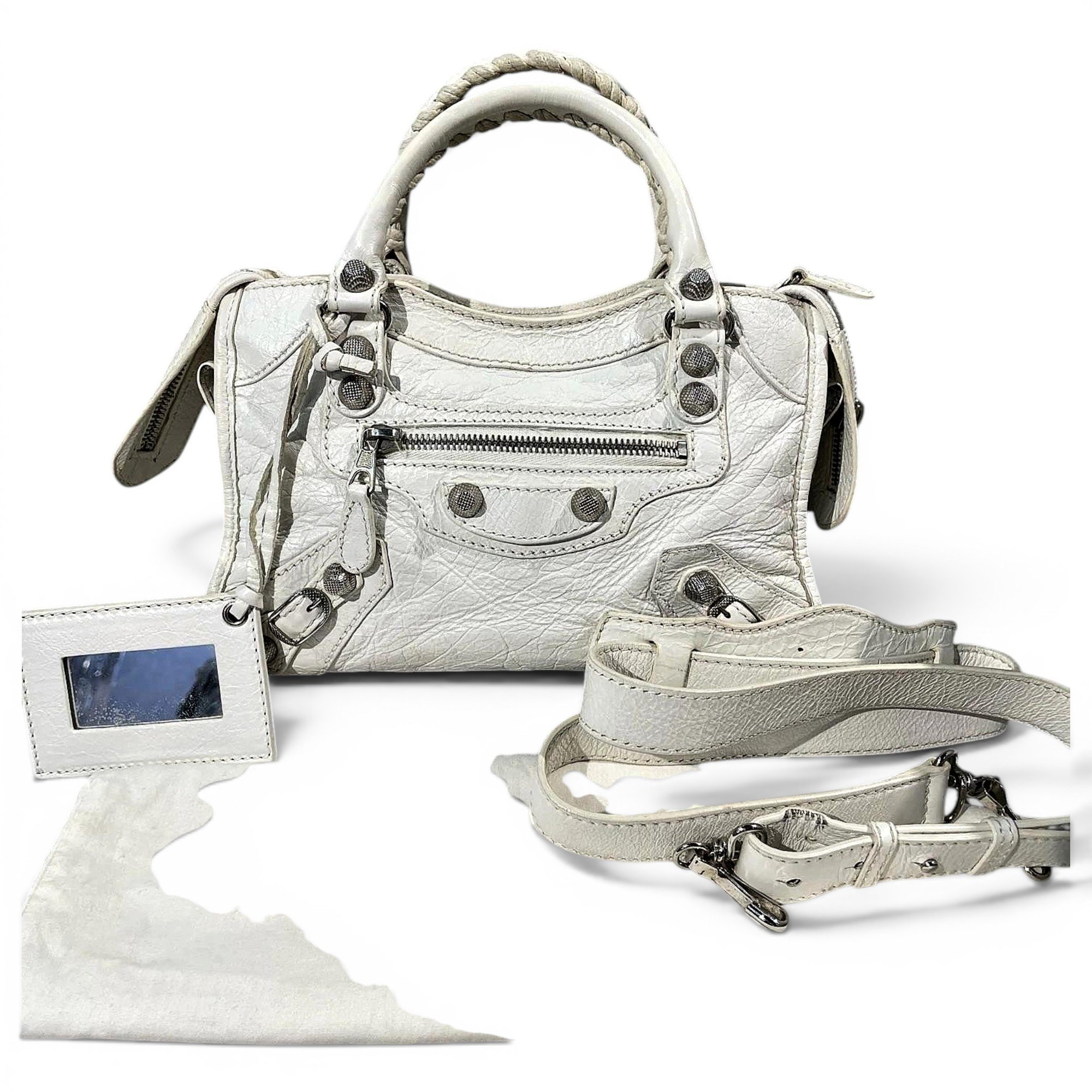 City leather mini bag