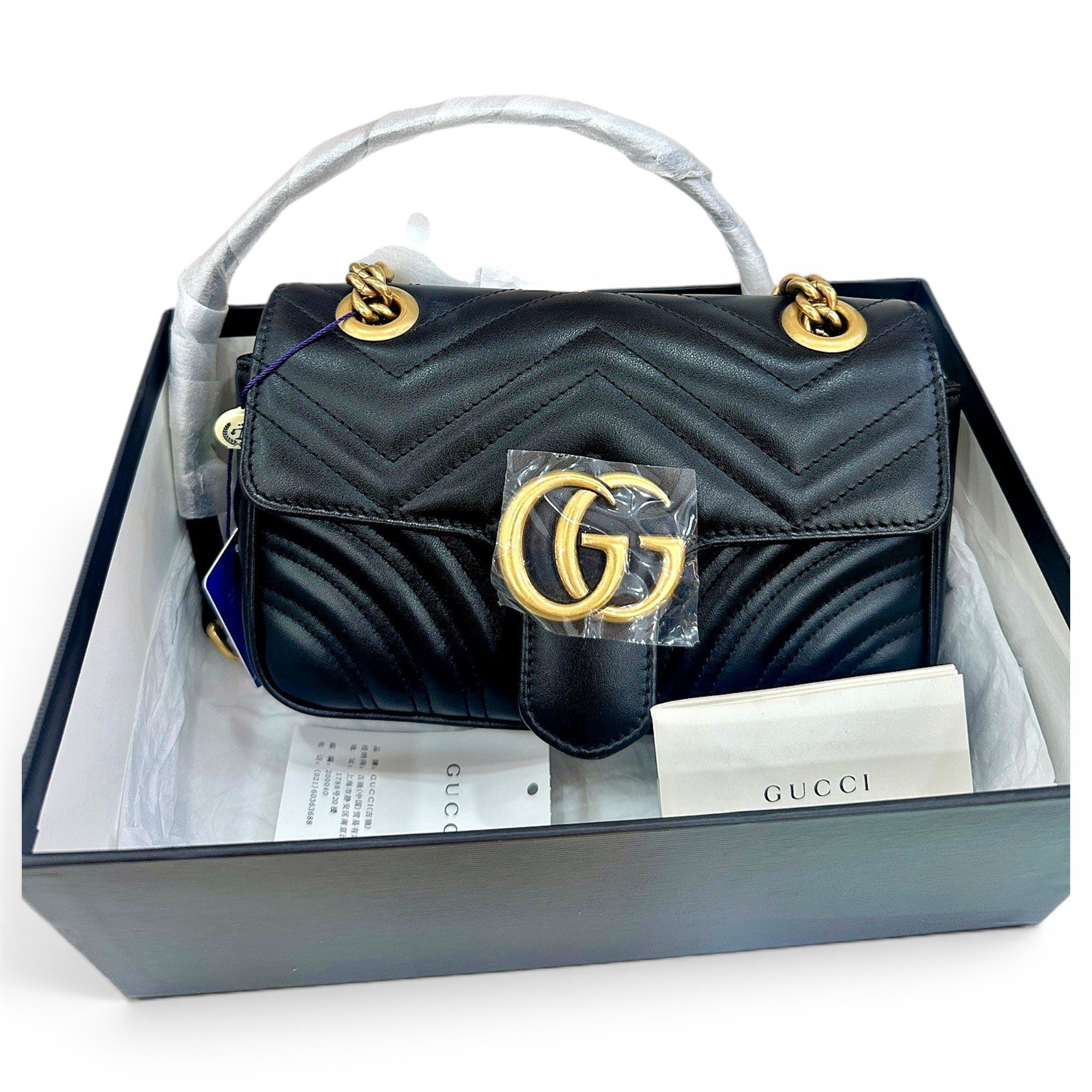 Leather handbag