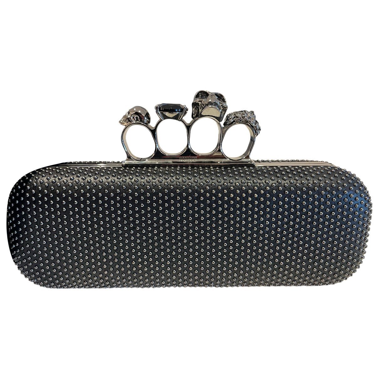 Alexander McQueen Knuckle leather clutch bag