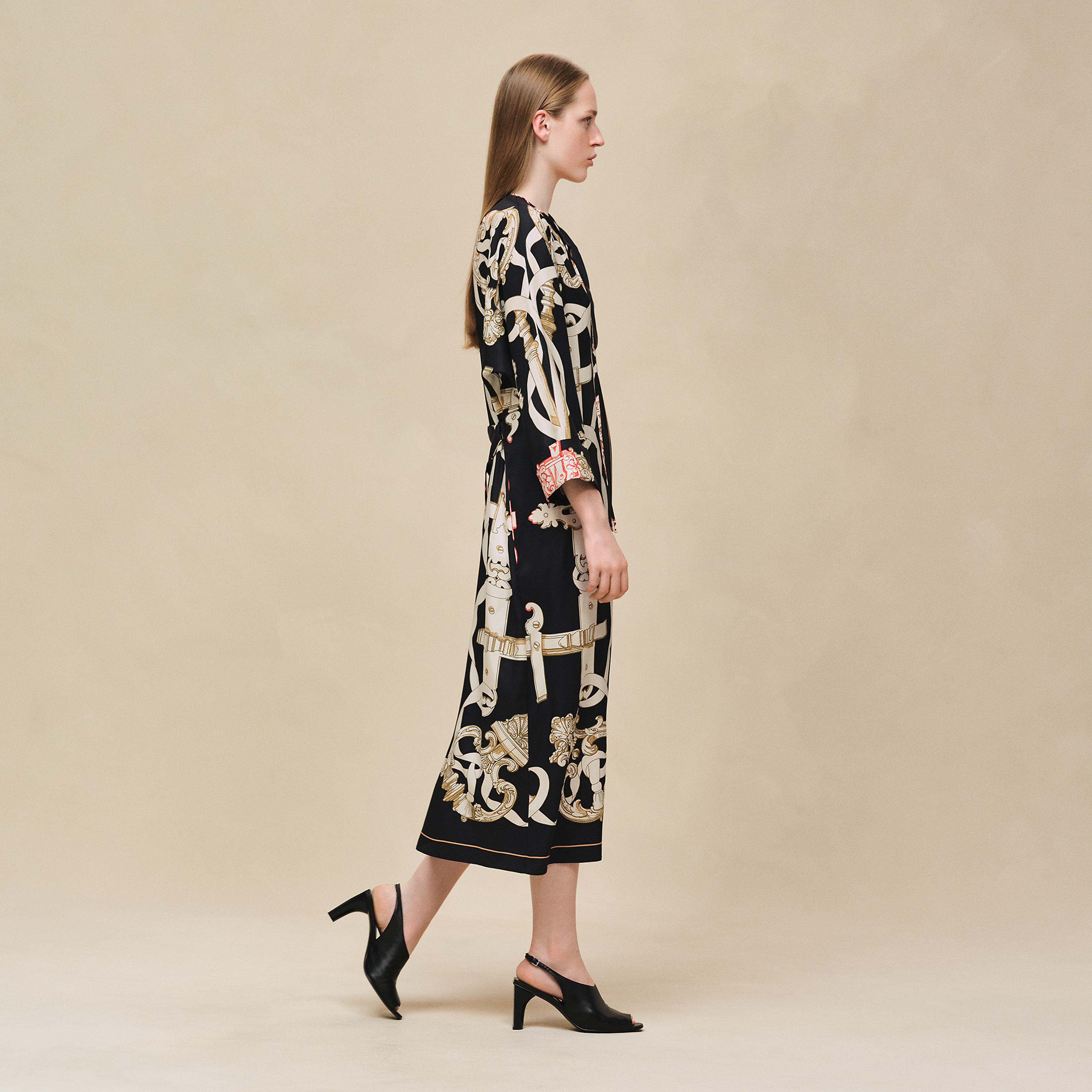 Caftan imprimé « Ferronnerie Remix »