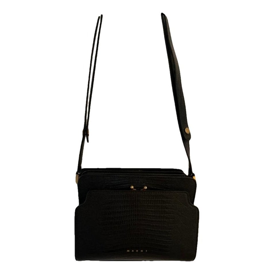 Marni Trunk leather crossbody bag