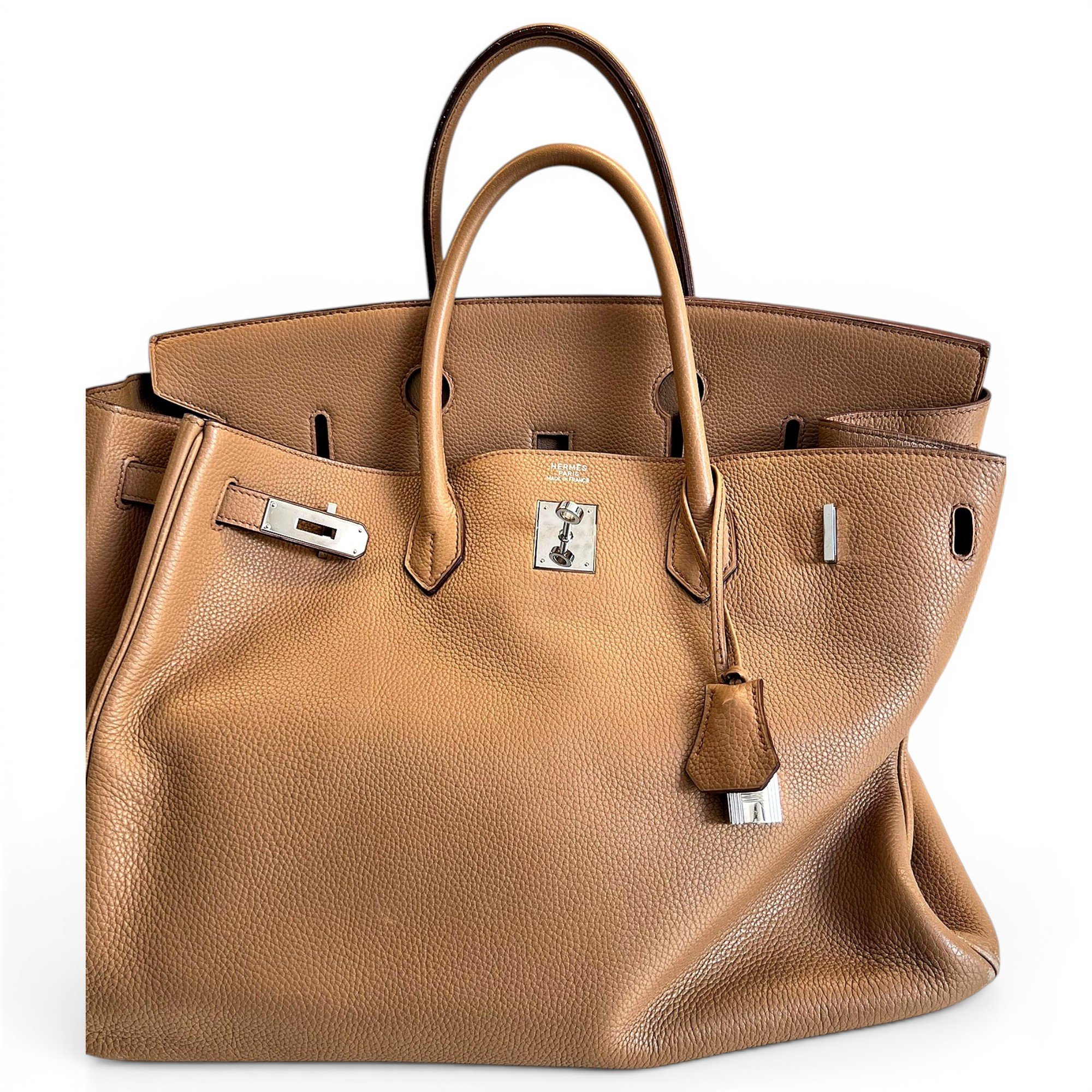 Hermes Birkin 40 Handbag Clemence Leather 2009