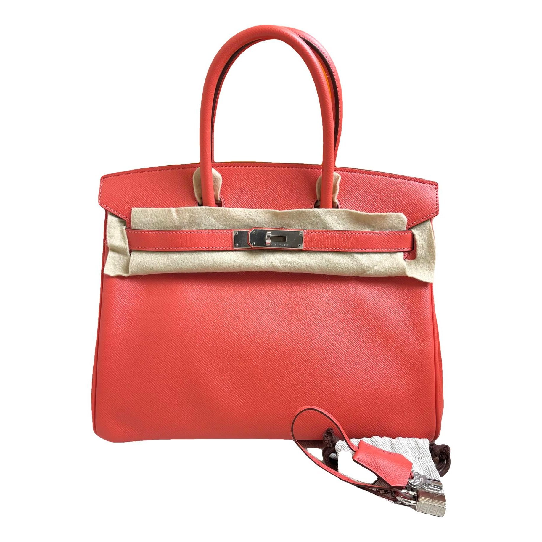 Birkin 30 leather handbag