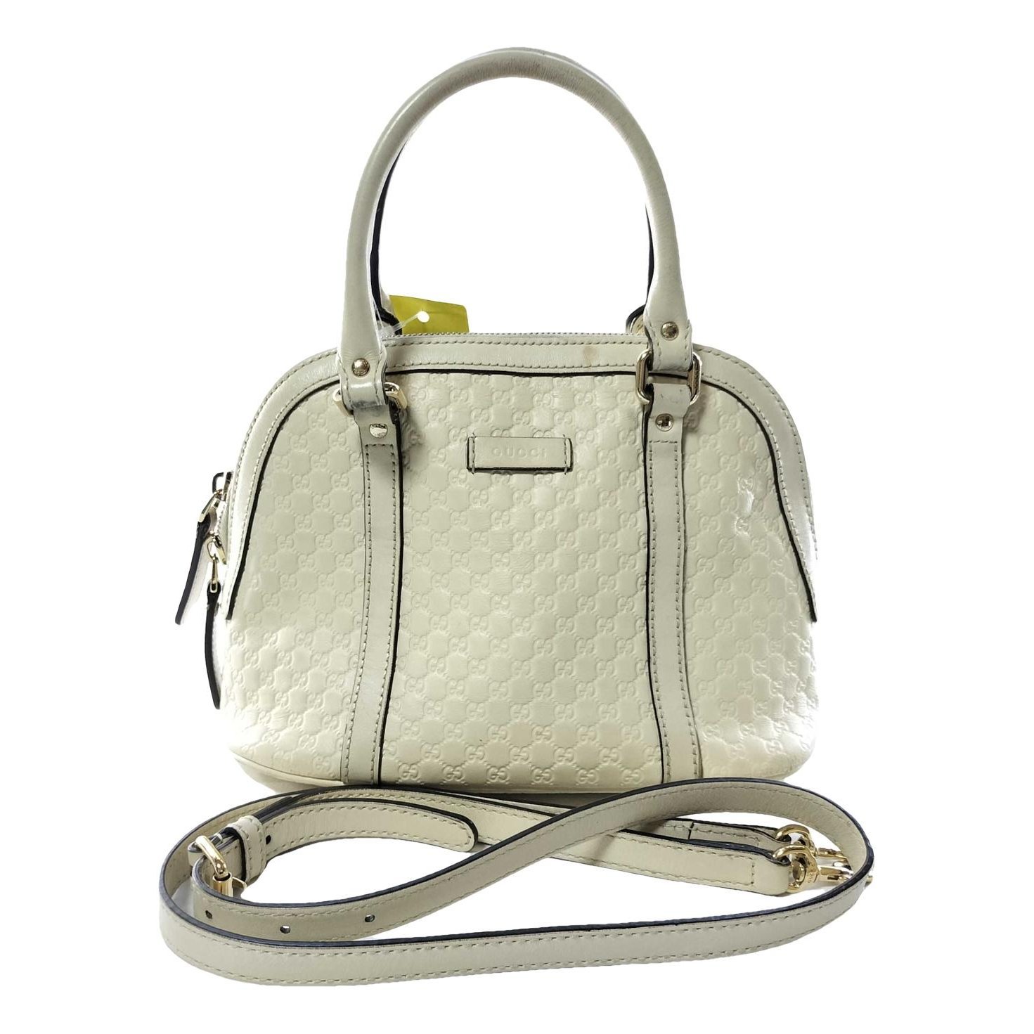 Dôme leather handbag